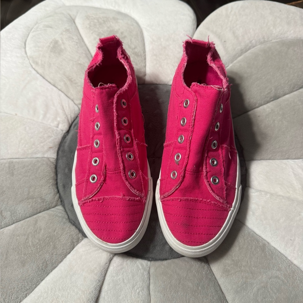 Corkys Hot Pink Slip-On Canvas Sneakers